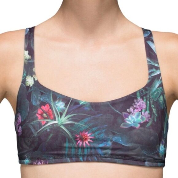 Lululemon Free To Be BraCurious Jungle Multi / Black size 4 - Picture 2 of 8